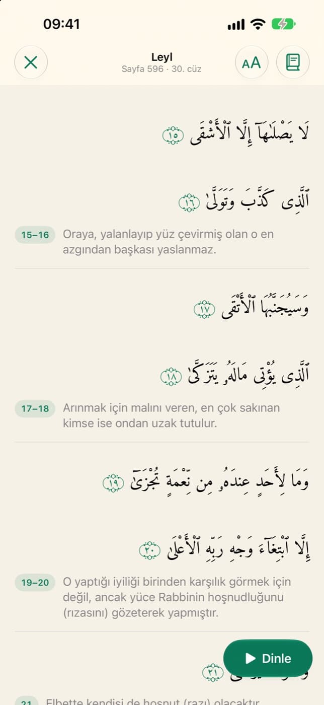 Kur'an-ı Kerim, mealli görünüm